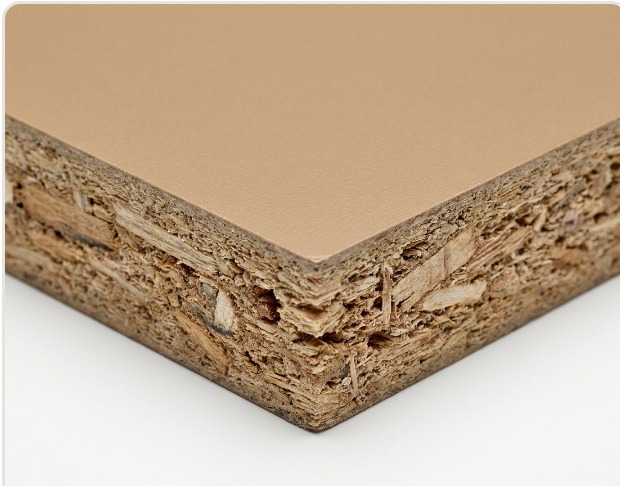 Particle board cabinet core sample
